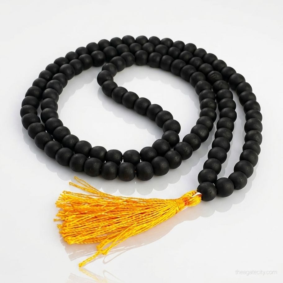 Natural Karungali 8 Mm Mala Ebony wood Beads - 2