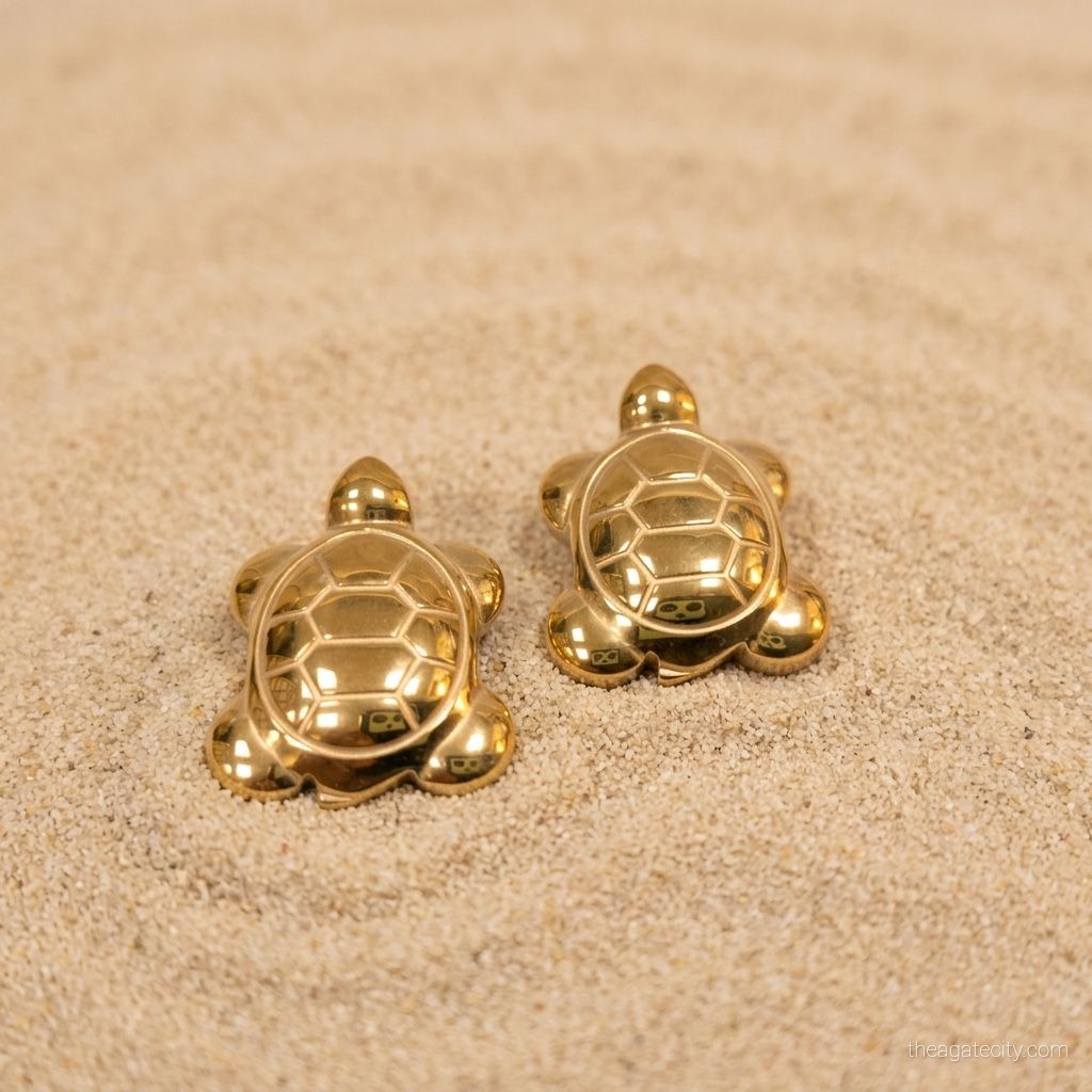 Golden Hematite Crystal Tortoise 1 Pc - 2